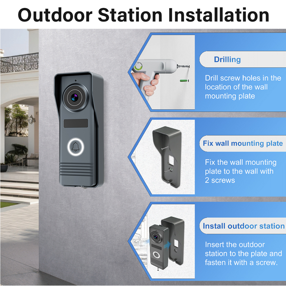 2-Wires Smart Home Wifi 1080P  - Smart Doorbell Wired reseña y precio