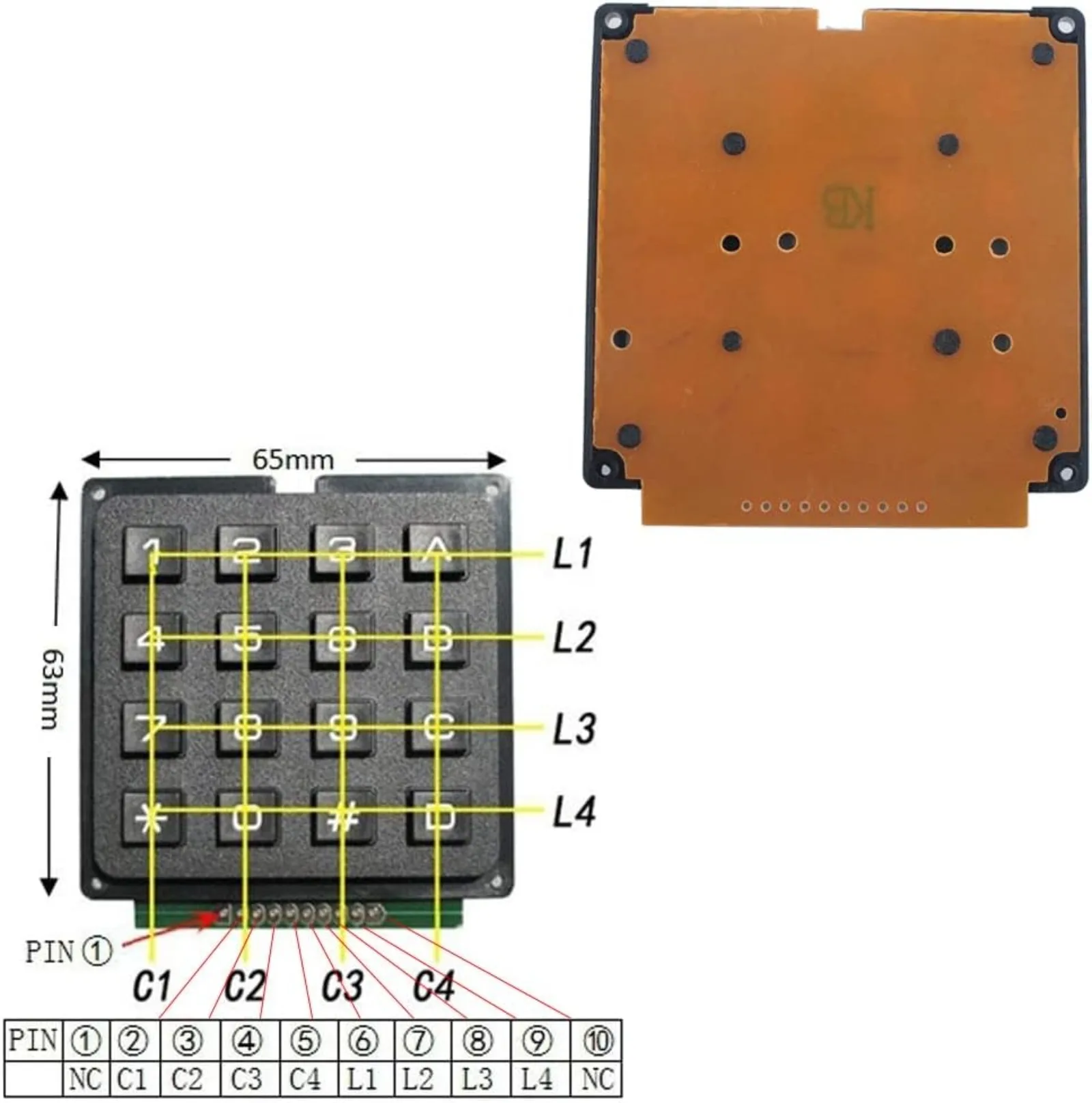 4x4 Matrix Membrane Keypad 16  - Home Automation Arduino reseña y precio