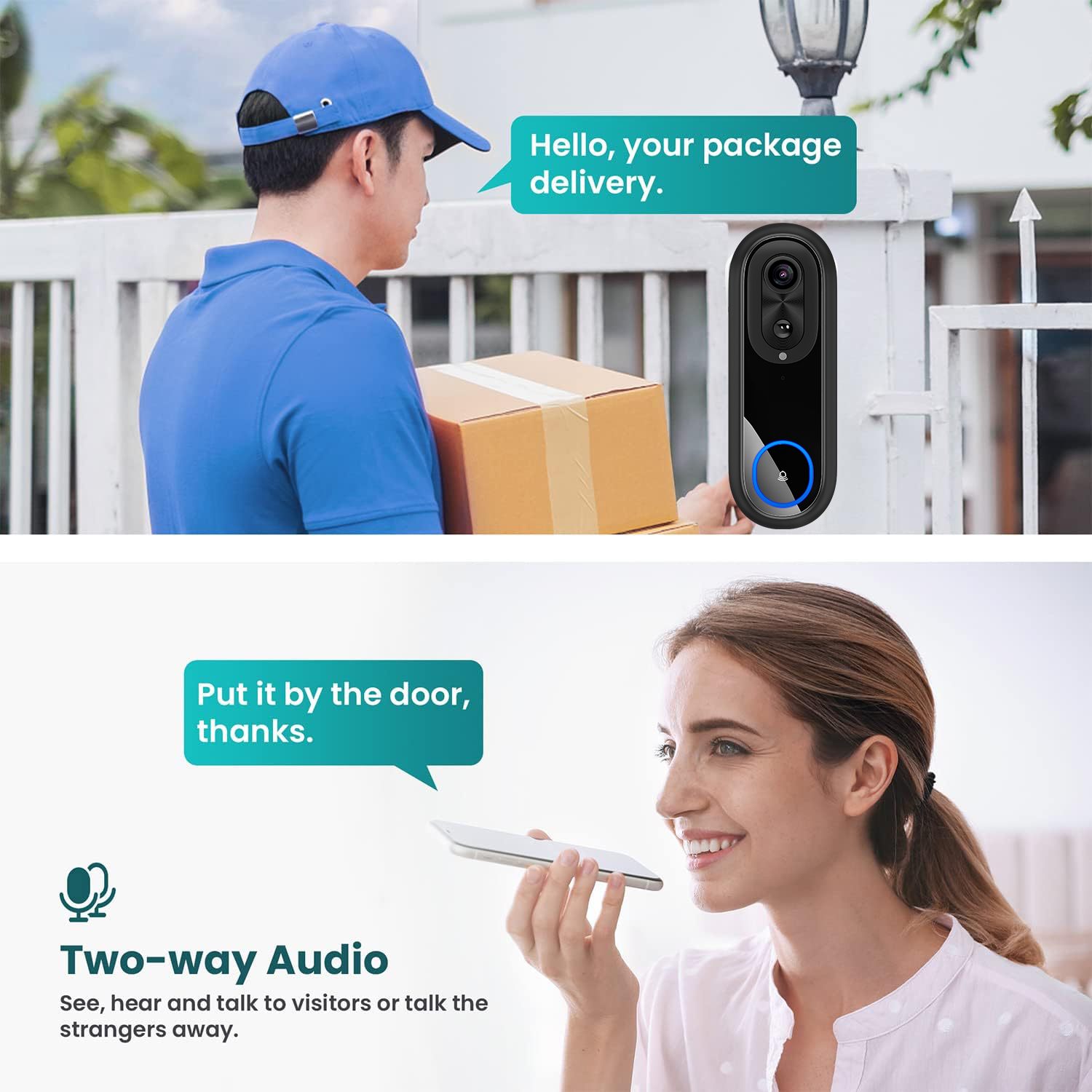 5G 2.4G WiFi Video Doorbell 10 - Smart Doorbell Wired reseña y precio