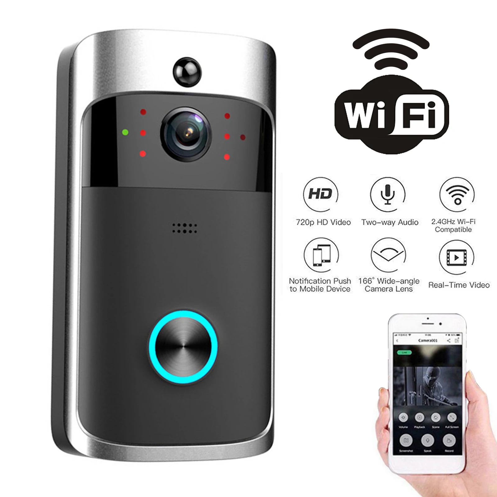 2026 NEW V5 Video Door Bell Wi - Smart Doorbell Wired reseña y precio