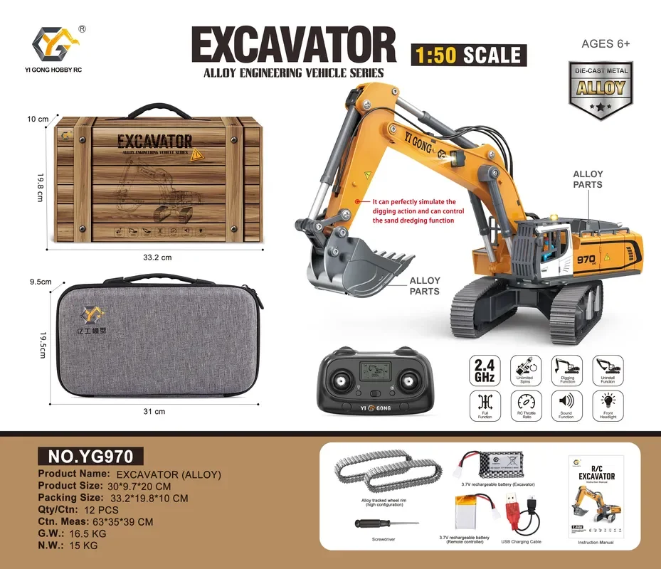 1:50 T14R  screw 970 excavator - Home Automation Tutorial reseña y precio