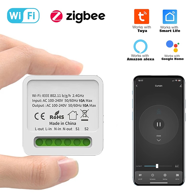 Tuya 16A Mini Wifi Smart Switc - Home Automation Diy reseña y precio