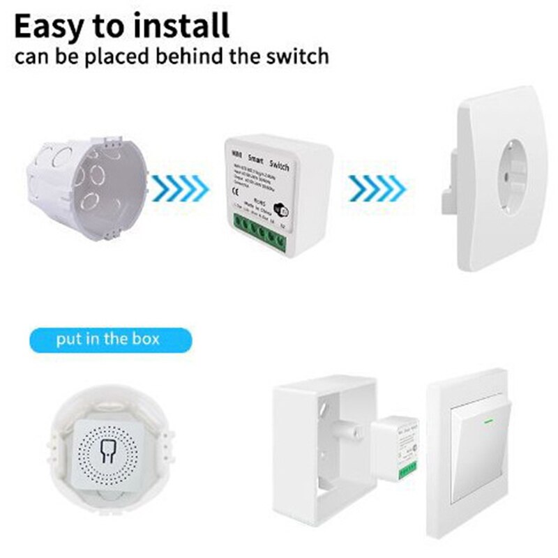 Tuya 16A Mini Wifi Smart Switc - Home Automation Diy reseña y precio