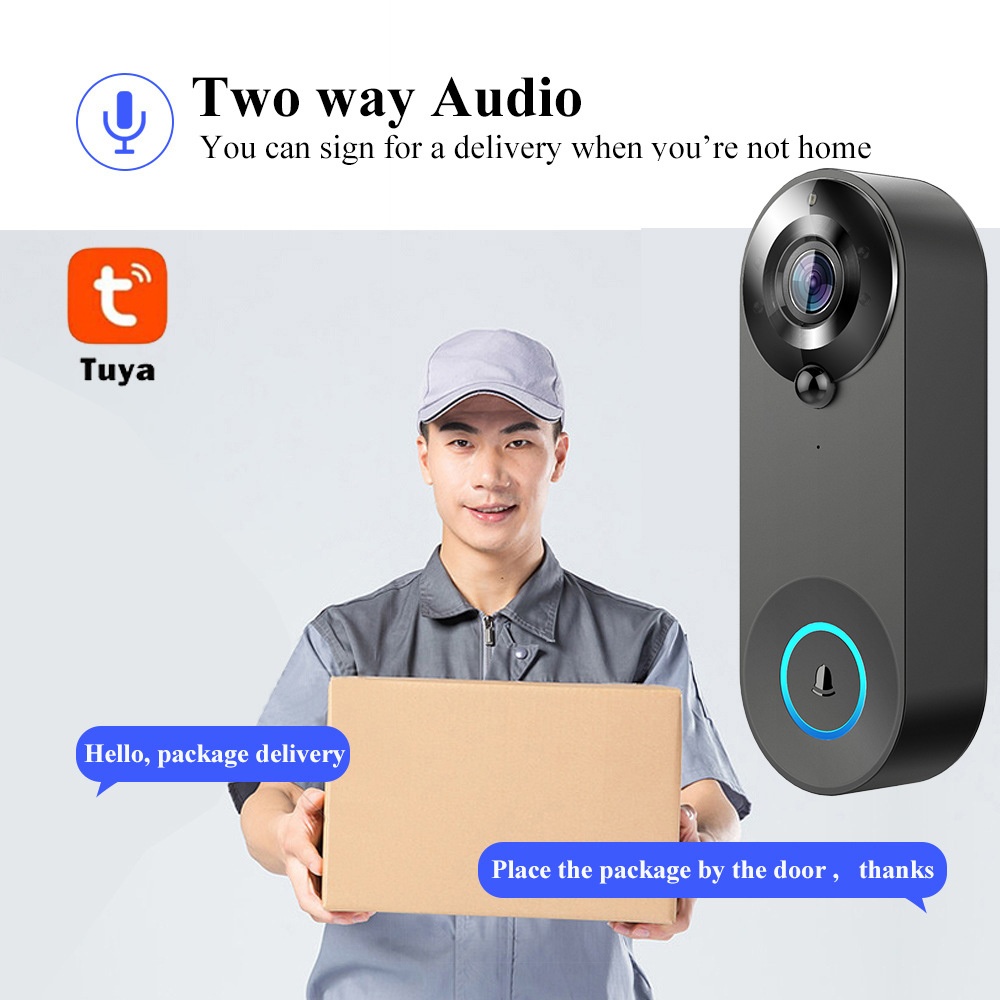 Tuya 1080P Wireless WIFI Doorb - Smart Doorbell Wired reseña y precio