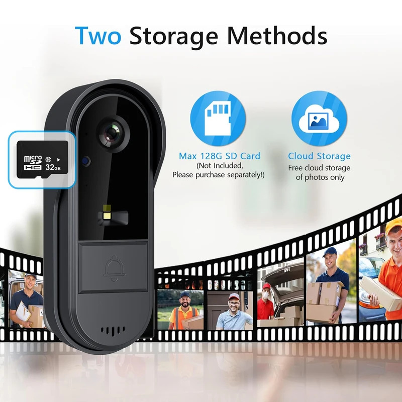 Tuya WiFi doorbell  2-way HD 1 - Smart Doorbell Wired reseña y precio