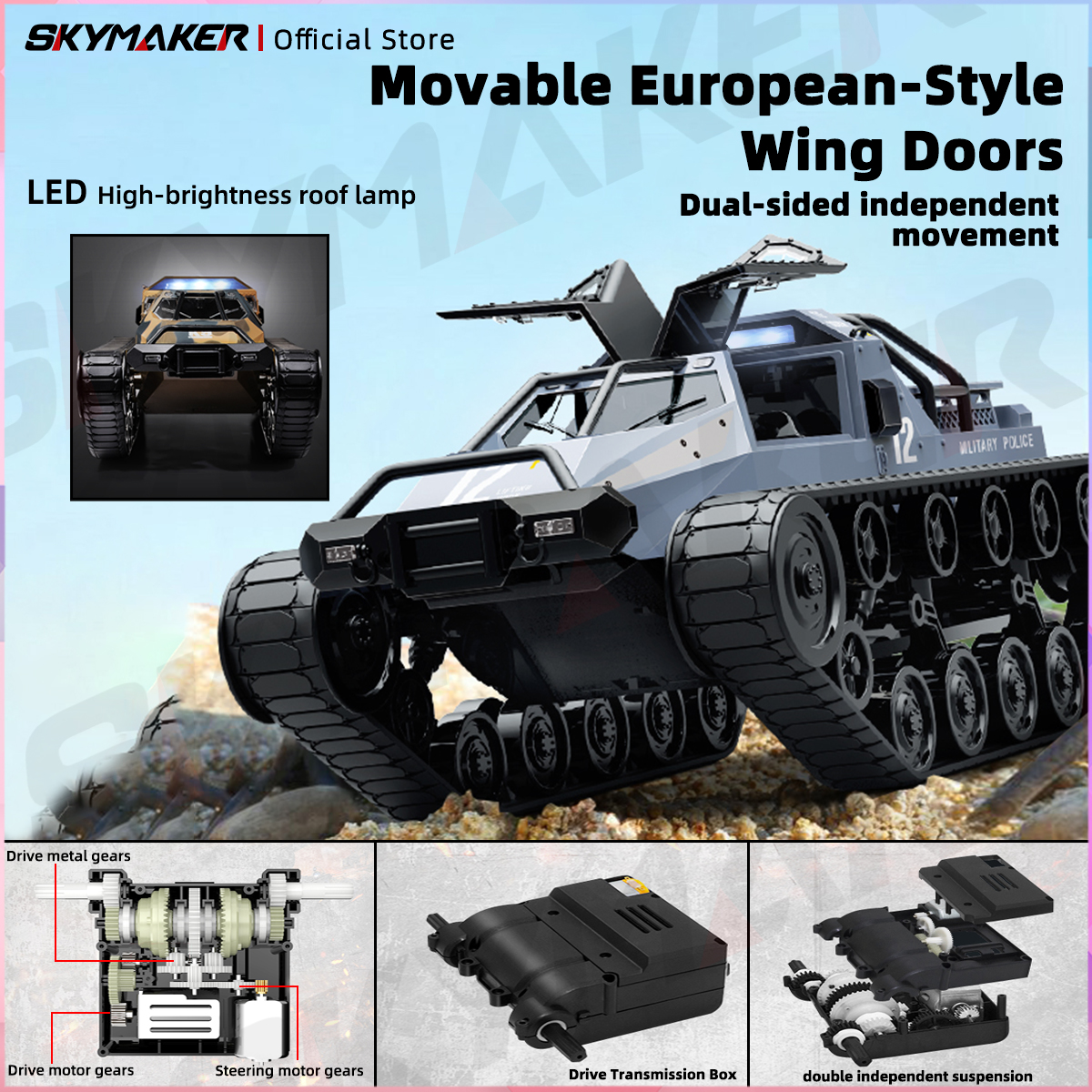 JJRC C8812 Max Tracked Tank Mo - Home Automation Tutorial reseña y precio