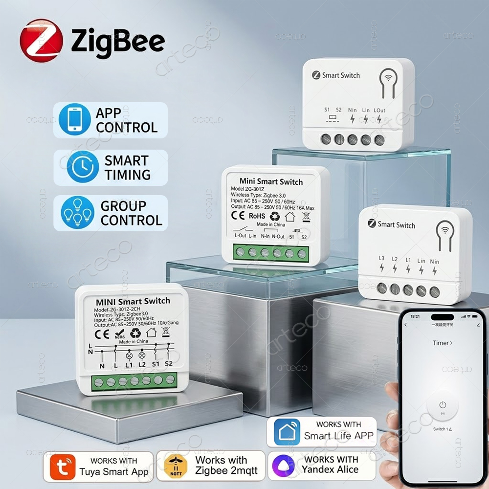 Tuya Zigbee Mini DIY Smart Swi - Home Automation Diy reseña y precio