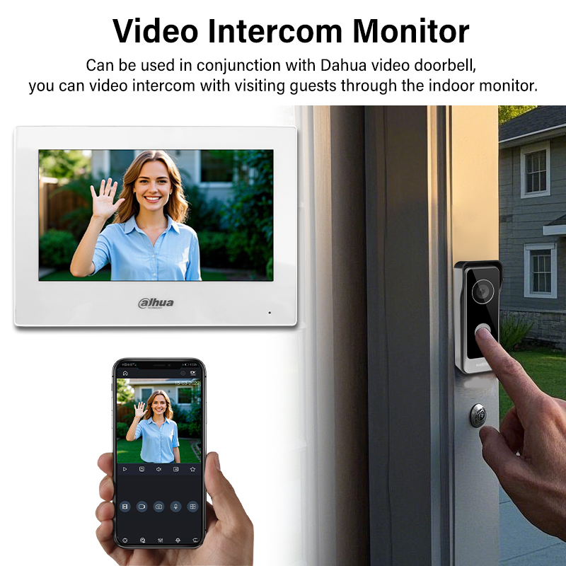 Dahua 2-Wire WiFi Indoor Monit - Smart Doorbell Wired reseña y precio