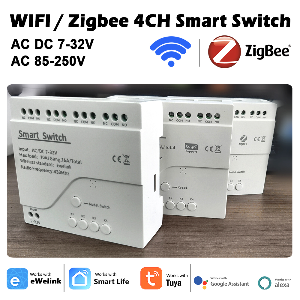4CH Wifi / Zigbee Smart Relay  - Home Automation Diy reseña y precio