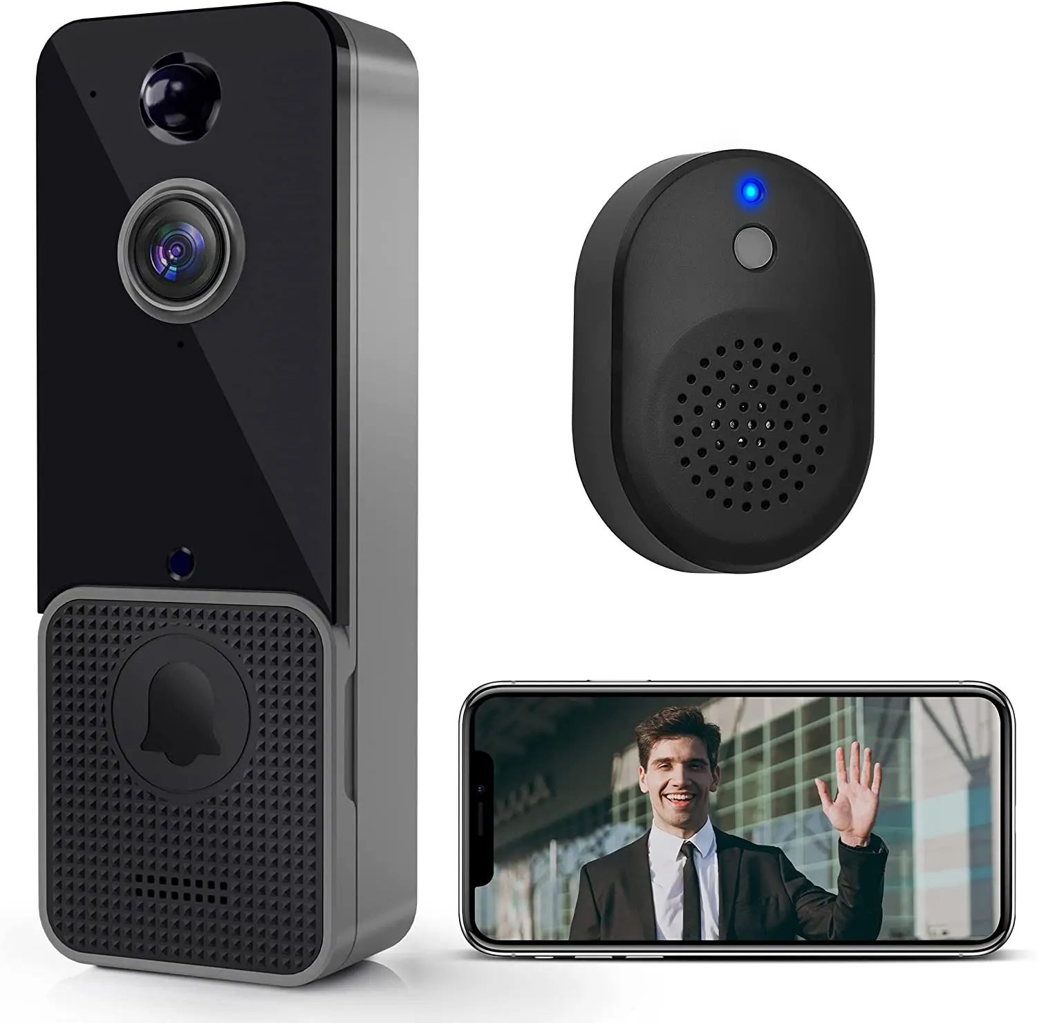 Wireless WiFi Video Doorbell C - Smart Doorbell Wired reseña y precio