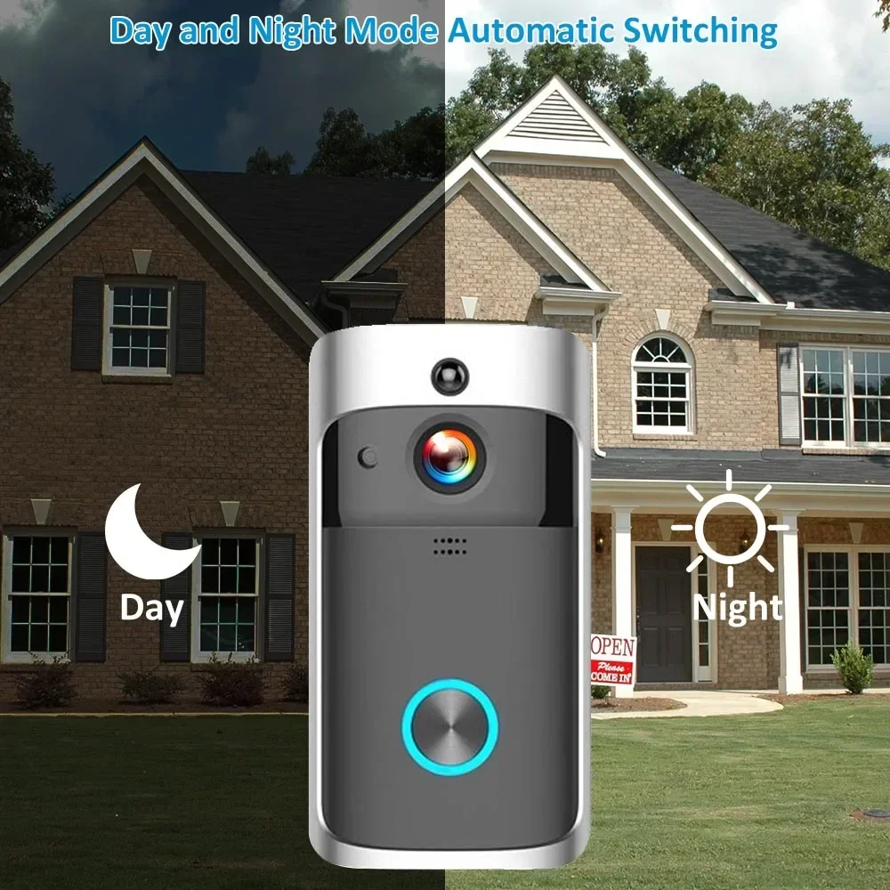 720P HD Smart Home Wireless WI - Smart Doorbell Wired reseña y precio