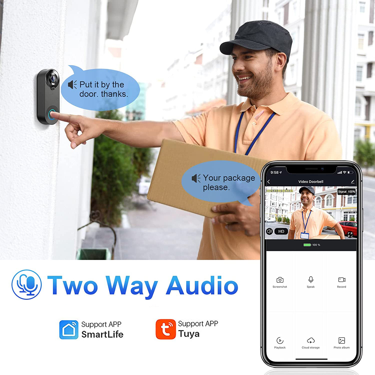 5G 2.4G WiFi Video Doorbell 10 - Smart Doorbell Wired reseña y precio