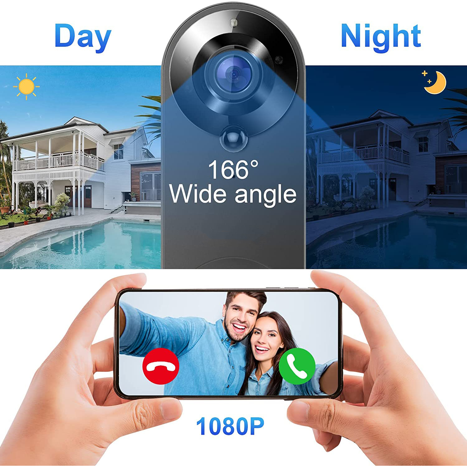 5G 2.4G WiFi Video Doorbell 10 - Smart Doorbell Wired reseña y precio