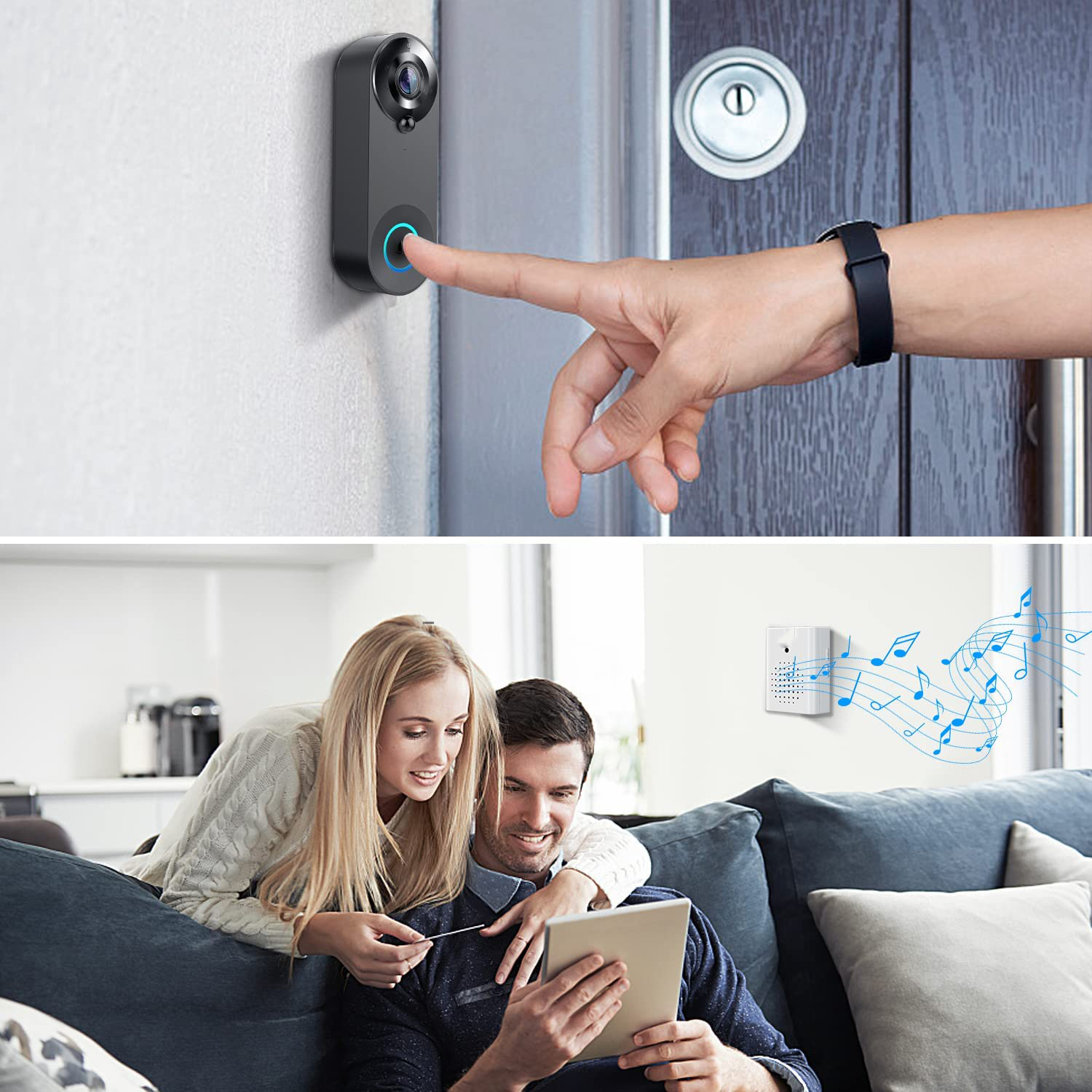 5G 2.4G WiFi Video Doorbell 10 - Smart Doorbell Wired reseña y precio