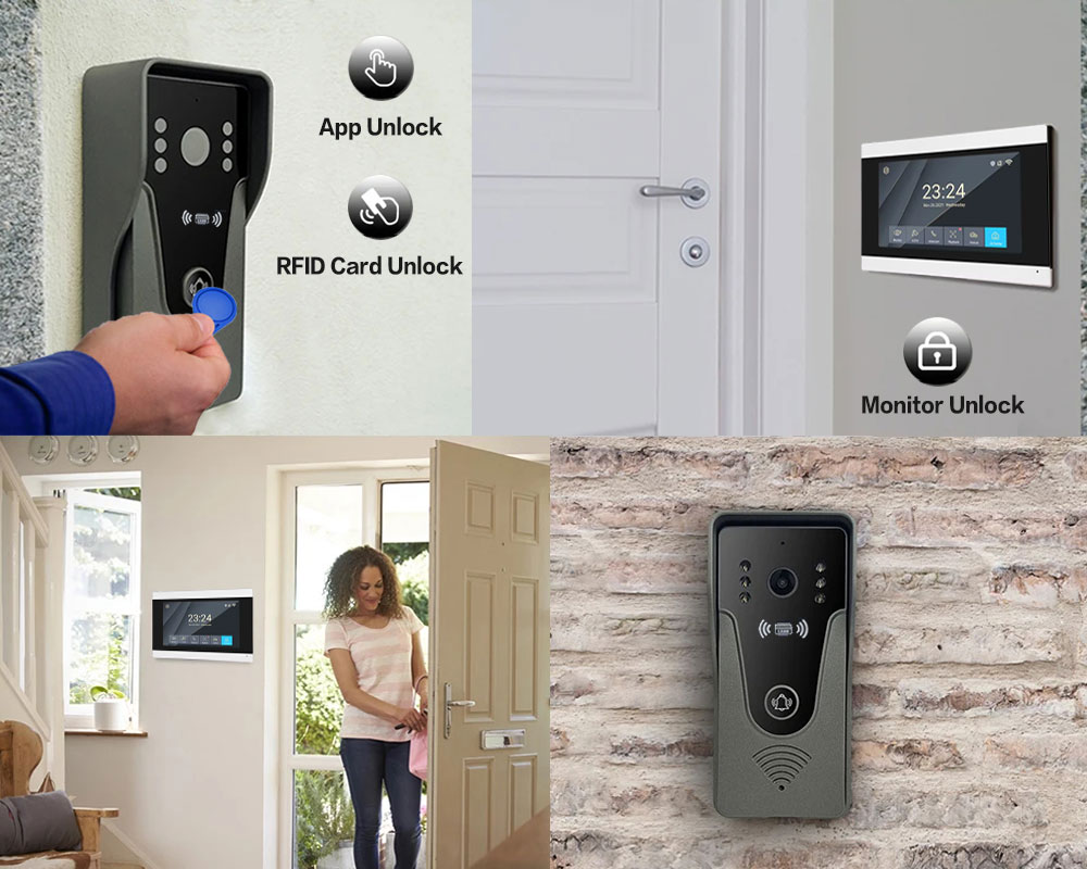 Tuya 1080P 7 Inch Color Touch  - Smart Doorbell Wired reseña y precio